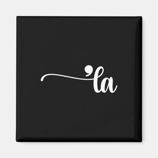 Comma La Kamala Harris Interpunctie La Verkiezings Magneet (Voorkant)