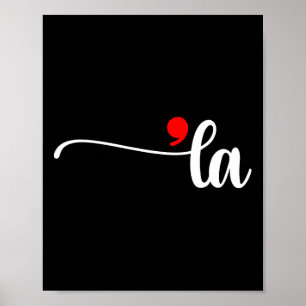 Comma La Kamala Harris Interpunctie La Verkiezings Poster