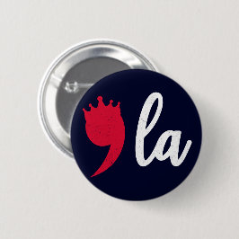 Comma La Kamala Harris Interpunctieteken met kroon Ronde Button 5,7 Cm