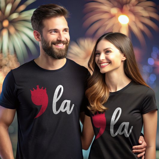 Comma La Kamala Harris Interpunctieteken met kroon T-shirt