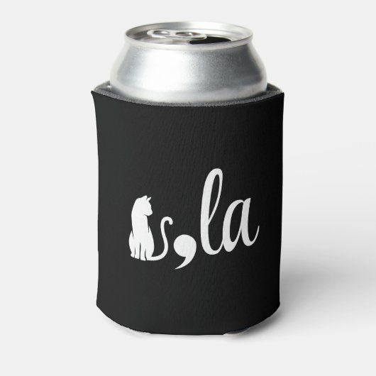 Comma La Kamala Harris - kattenmoeder voor Kamala Blikjeskoeler (Blikje Achterkant)