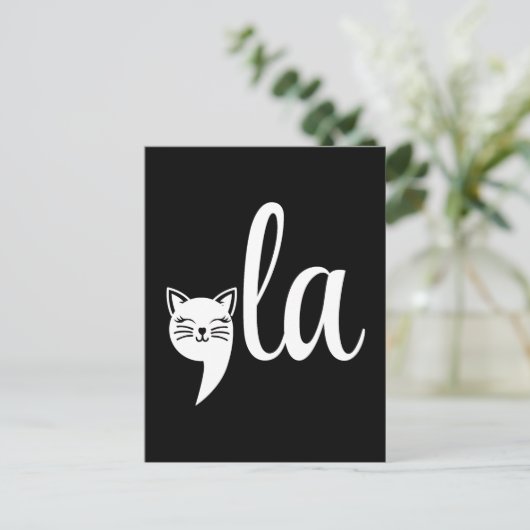 Comma La Kamala Harris - kattenmoeder voor Kamala Briefkaart (Staand voorkant)