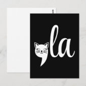 Comma La Kamala Harris - kattenmoeder voor Kamala Briefkaart (Voorkant / Achterkant)