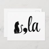 Comma La Kamala Harris - kattenmoeder voor Kamala Briefkaart (Voorkant / Achterkant)