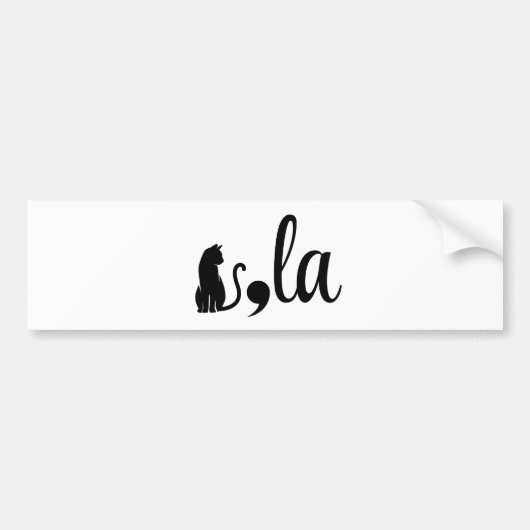 Comma La Kamala Harris - kattenmoeder voor Kamala Bumpersticker (Voorkant)