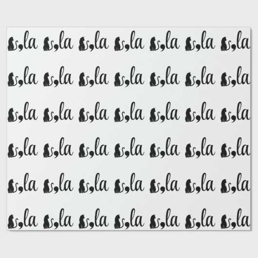 Comma La Kamala Harris - kattenmoeder voor Kamala Cadeaupapier (Vlak)