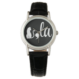 Comma La Kamala Harris - kattenmoeder voor Kamala Horloge