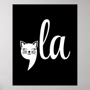 Comma La Kamala Harris - kattenmoeder voor Kamala Poster