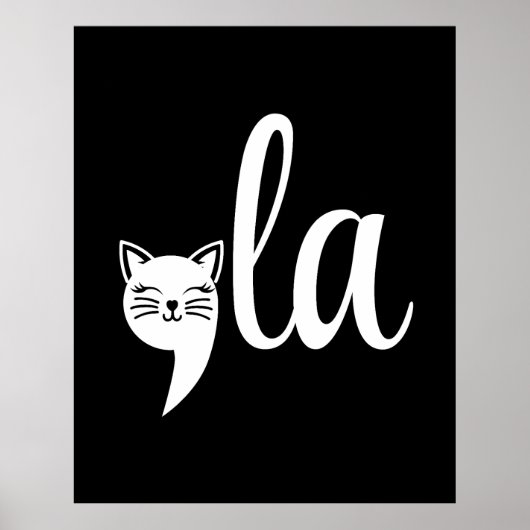 Comma La Kamala Harris - kattenmoeder voor Kamala Poster (Voorkant)