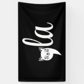 Comma La Kamala Harris - kattenmoeder voor Kamala Spandoek (Verticaal)