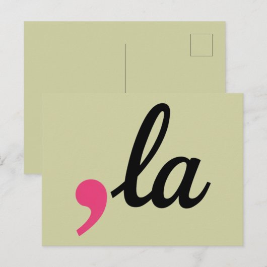 Comma La Kamala Harris President 2024 Stop Project Briefkaart (Voorkant / Achterkant)