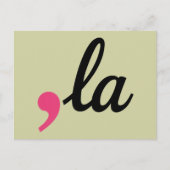 Comma La Kamala Harris President 2024 Stop Project Briefkaart (Voorkant)