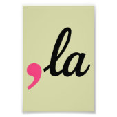 Comma La Kamala Harris President 2024 Stop Project Foto Afdruk (Voorkant)