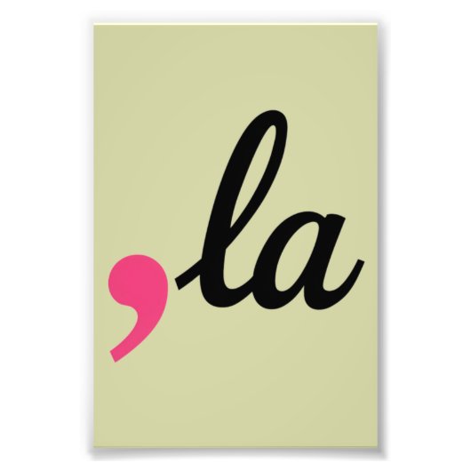 Comma La Kamala Harris President 2024 Stop Project Foto Afdruk (Voorkant)