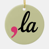 Comma La Kamala Harris President 2024 Stop Project Keramisch Ornament (Voorkant)