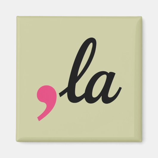 Comma La Kamala Harris President 2024 Stop Project Magneet (Voorkant)