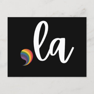 Comma La Kamala Harris Pride Rainbow LGBQ Gay Briefkaart