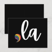 Comma La Kamala Harris Pride Rainbow LGBQ Gay Briefkaart (Voorkant / Achterkant)