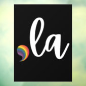 Comma La Kamala Harris Pride Rainbow LGBQ Gay Raamsticker (Vel 3)