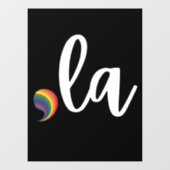 Comma La Kamala Harris Pride Rainbow LGBQ Gay Raamsticker (Vel)