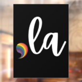 Comma La Kamala Harris Pride Rainbow LGBQ Gay Raamsticker (Vel 2)