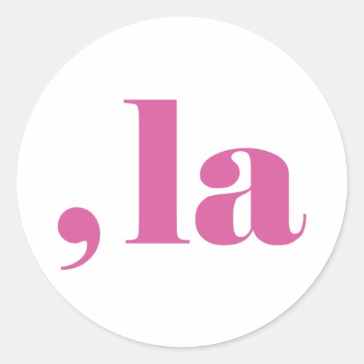 Comma la, Kamala Harris. Ronde Sticker (Voorkant)