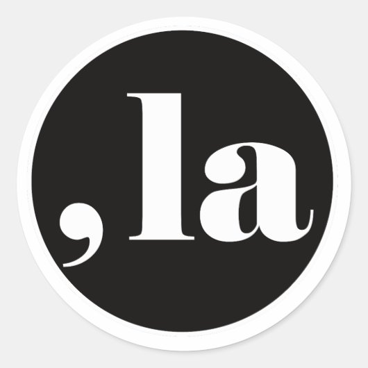 Comma la, Kamala Harris. Ronde Sticker (Voorkant)