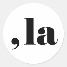 Comma la, Kamala Harris. Ronde Sticker