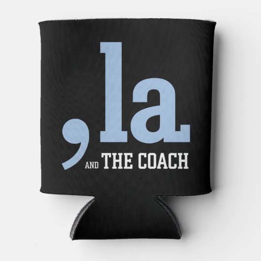 Comma La Kamala Harris Tim Walz Coach 2024 Blikjeskoeler (Voorkant)