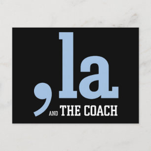 Comma La Kamala Harris Tim Walz Coach 2024 Briefkaart