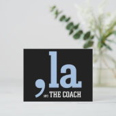 Comma La Kamala Harris Tim Walz Coach 2024 Briefkaart (Staand voorkant)