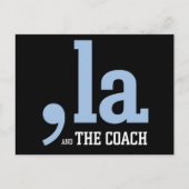 Comma La Kamala Harris Tim Walz Coach 2024 Briefkaart (Voorkant)