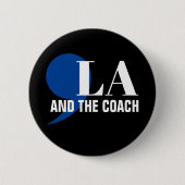 Comma La Kamala Harris Tim Walz Coach 2024 Commala Ronde Button 5,7 Cm (Voorkant)