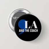 Comma La Kamala Harris Tim Walz Coach 2024 Commala Ronde Button 5,7 Cm (Voorkant /achterkant)