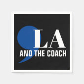 Comma La Kamala Harris Tim Walz Coach 2024 Commala Servet (Voorkant)