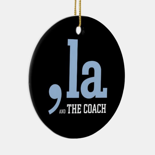 Comma La Kamala Harris Tim Walz Coach 2024 Keramisch Ornament (Rechts)