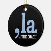 Comma La Kamala Harris Tim Walz Coach 2024 Keramisch Ornament (Links)