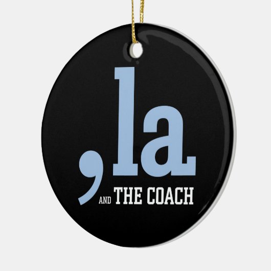 Comma La Kamala Harris Tim Walz Coach 2024 Keramisch Ornament (Links)