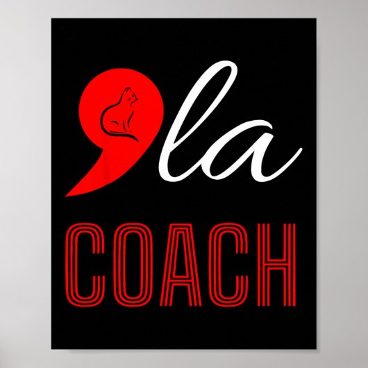 Comma La Kamala Harris Tim Walz Coach 2024 La Comm Poster (Voorkant)