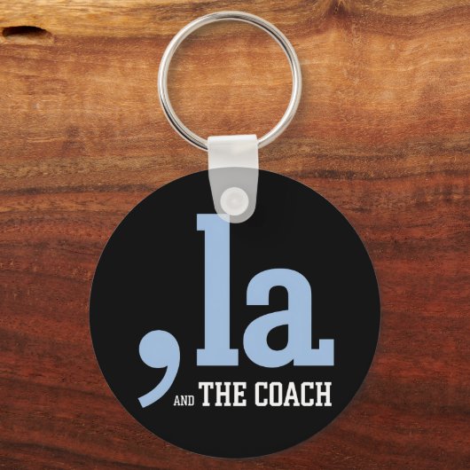 Comma La Kamala Harris Tim Walz Coach 2024 Sleutelhanger (Voorkant)