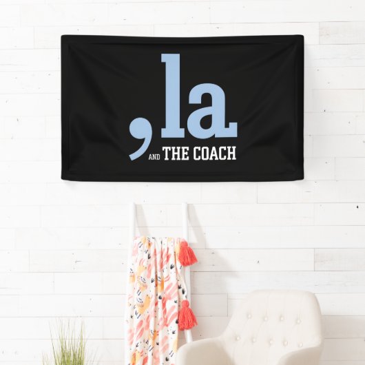 Comma La Kamala Harris Tim Walz Coach 2024 Spandoek (Insitu)