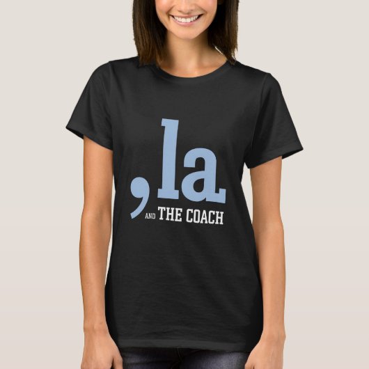 Comma La Kamala Harris Tim Walz Coach 2024 T-shirt (Voorkant)