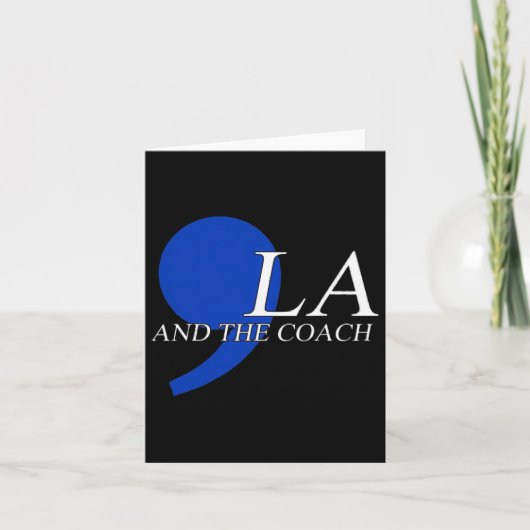 Comma La Kamala Harris Tim Wheimer Coach 2024 La C Kaart (Voorkant)