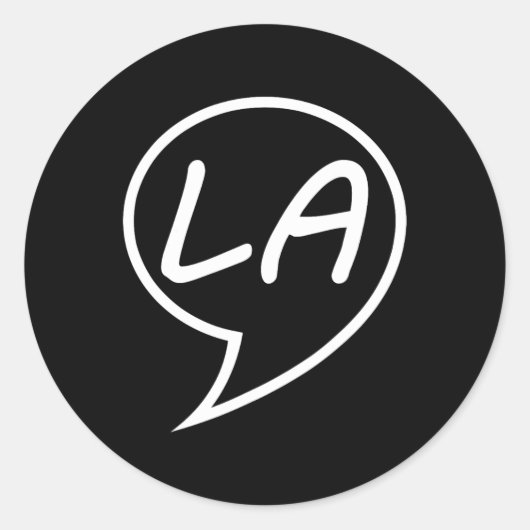 Comma La Kamala Harris voor President 2024 1 Ronde Sticker (Voorkant)