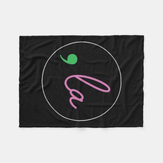 Comma La Kamala Harris voor President 2024 Fleece Deken (Voorkant (Horizontaal))