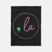 Comma La Kamala Harris voor President 2024 Fleece Deken (Voorkant)