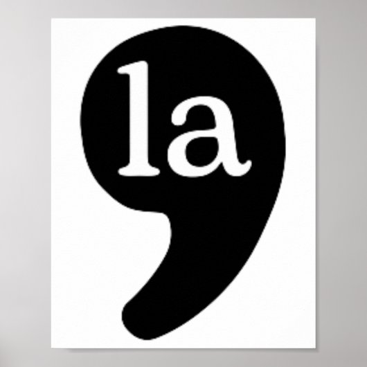 Comma La Kamala Harris voor President 2024 Poster (Voorkant)