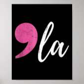 Comma La Kamala Harris voor President 2024 Poster (Voorkant)