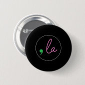 Comma La Kamala Harris voor President 2024 Ronde Button 5,7 Cm (Voorkant /achterkant)