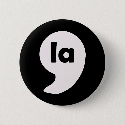 Comma La Kamala Harris voor President 2024 Ronde Button 5,7 Cm (Voorkant)
